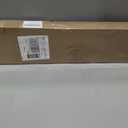 Cordless Vinyl Mini L Blinds 38" W x 72" H, 1" Slat White Horizontal Windows L Blind for Door, Shades, Camper, Light Filtering, Interiors, Arrive 1/2 Inch Narrower Indoor