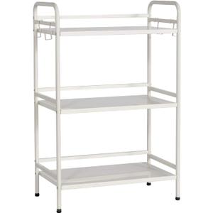 HDANI Storage Shelves, 3-Tier Metal Storage Rack with Shelf,Shelf Organizer,Garage Standing Shelving Unit for Laundry,Bathroom,Kitchen,Pantry, Closet,23.6''W X 13.8''D X 36.2 H''H,White