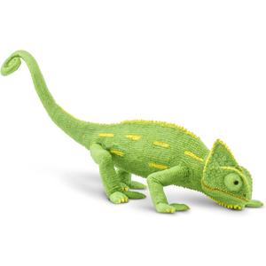 Safari Ltd. Veiled Chameleon Baby Figurine - Detailed 6.75" Plastic Model Figure - Fun Educational Play Toy for Boys, Girls & Kids Ages 18M+