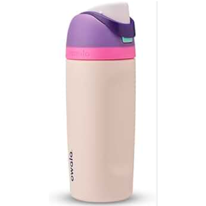 Owala Pink & Purple Water Bottle Leak Proof With Built In Straw