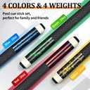 Kmise Pool Cue Stick Set,4 Colors Canadian Maple Cue,Pool Sticks for Adults,Tacos de Billar 18 19 20 21oz for Beginner