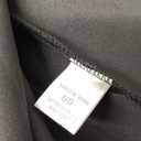 Long Sleeve Side Ruched Black Dress, 06