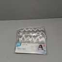 Bumkins Baby Splat Mat for Under High Chair, Babies Toddlers Eating Mess Mat, Waterproof Reusable Cloth for Arts and Crafts, Playtime Mat for Kids, Floors or Tables, Fabric 42inx42in, Gray Chevron