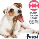 2 x Fuzzl Ultra Tough Nylon Dog Chew Toy - Crossbone and Bone Beef Flavour for Extreme Chewers - Long Lasting Bone for Aggressive Chewers - Strong Puppy Toys