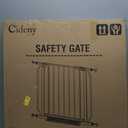 Baby Gate No Drilling, 29"-40" Auto Close Dog Gate Indoor for Doorways & Stairs, Pressure Mounted Adjustable Pet Gate, Easy Walk Through Child Gate for Children & Pets Stroller Friendly, White (29-40"Wide, 28"Tall)