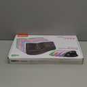 MEETION Ergonomic Wireless Keyboard and Mouse, Split Arch Keyboard with Cushioned Wrist Palm Rest, Wireless Vertical Mouse Full Size for Mac/ Windows/ Computer/ Laptop, Green