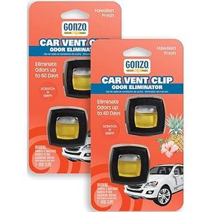 Gonzo Natural Magic Car Vent Eliminates Odor Leaving a Hawaiian Fresh Scent, Pack of 2