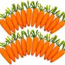 Art&Beauty 24pcs Artificial Carrots Mini Simulation Carrots Realistic Fake Carrot Lifelike Simulation Vegetables for Home Farm Party Table DIY Crafts Decorations