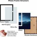 JCJMY 16x20 Picture Frame Black with 14x18 Mat for 40 x 50cm Diamond Art Painting, Display Photo 14x18 with Mat or 16 x 20 Without Mat, Wall Hanging Large Frame with Plexiglass, Black