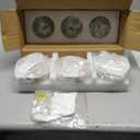 Crystal Chandeliers for Dining Room Lights Fixture Over Table, 3 Pack Gold Modern Pendant Light FixtureCrystal Pendant Lighting for Kitchen Island Bathroom Bar (Brass)