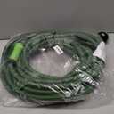 NON-EXPANDABLE Garden Hose 50ft x5/8'', Heavy Duty Flexible Water Hose with 10-Function Sprayer, Lightweight, Leak Proof, Durable Fabric Skin, Pressure Resistant for Yard, Outdoor