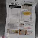 Lumizone Extra Tall Cat Gate 61.02" High Pressure Mounted Extra Wide 30.12"-34.05" (17Sizes) 1.37" Gap No Drilling Auto-Close Tall Pet Gate for Dogs (Cream, 30.12"-34.05"/76.5-86cm)