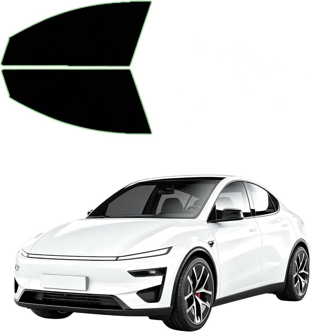 Precut Car Window Tint for 2025-2026 Tesla Model Y, 20% VLT Front Window Tint, 2-Ply, Anti-Glare, Privacy Protection, Full UV and Heat Block - DIY Installation