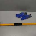 Rebar Bender-Rebar Bender Manual Hand Operated to 5/8" Bar Reverse Head with Anti-slip Protective Sleeve & Gloves, Rebar Bending Tool Ideal for Flat Steel and Steel Rods, Yellow, 35 x 5 x 5"