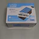 AnwintkA5+ Fast USB Charging Station with 20 Ports - 5V 20A 100W USB Hub Charging Station with 50 Degree Fan for Phone Tablet (EU Plug)