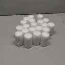 20-Piece White Taper Candles (2x4 inches) | Unscented, Dripless & Smokeless | Clean-Burning Dinner Candles for Weddings, Parties, Dinner Table Decor, Home Dining, Church Ceremonies & Celebrations