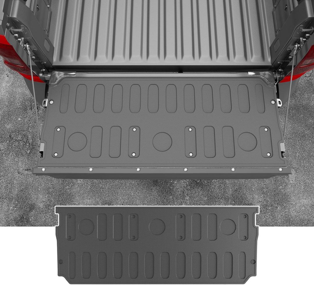 powoq Tailgate Mat Compatible with 2022-2025 Ford Maverick Tailgate Liner All Season TPE Tailgate Protector Replacement for 2022 2023 2024 2025 Ford Maverick Accessories(Tailgate Mat)