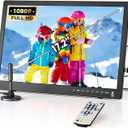 Desobry 17.2 Inch Portable TV with Antenna, 7000mAh Battery Operated TV Small TV with 1080P HDMI Input, AV Input, USB, Portable Monitor with Built-in Stand, Perfect for Kitchen Bedroom Camping RV