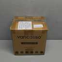 vancasso Ceramic Serving Bowls With Lids Set of 4, Airtight Nesting Bowls for Food Storage, Meal Prep, Leftovers, Microwave and Dishwasher Safe, 60/36/20/10 oz (Multicolor)