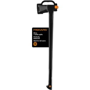 Fiskars 36" Super Splitting Axe, Wood Splitter for Medium to Large Size Logs, with Shock-Absorbing FiberComp Handle, Lawn and Garden Tool, 6 pounds, Black