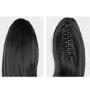 HSPJHTM Ponytail Extensions,Black Claw Clip Ponytail Hair Extension for Women Curly Hair Piece 10" Synthetic Pony Tail Wig Halloween Fluffy Daily Use