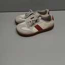 HOBIBEAR Unisex Wide Barefoot Minimalist Shoes for Men Women Classic Retro Sneakers (Beige-red, 39)