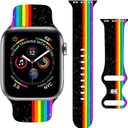 Sport Strap Compatible with Apple Watch Band 38mm 40mm 41mm 42mm 44mm 45mm 46mm 49mm Men Women,Adjustable Soft Silicone Wristbands for iWatch Ultra Series 11 10 9 8 7 6 5 4 3 2 1 SE