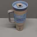 Owala Travel Tumbler SS 40oz Beige Blue Bottle