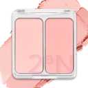 2aN Dual Color Face Blusher, Buildable & Blendable Cheek Color, Powder Blush, Korean Beauty (02 Love, Rosy, 1.5 oz)