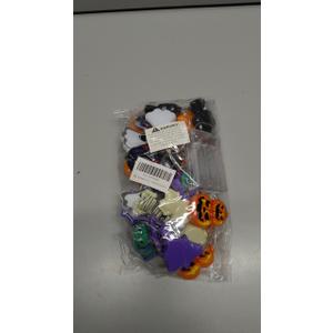 Halloween String Lights with Pumpkin Bat Ghost Spider, Battery Operated 16.4FT 30 LED Mixed Decorative Lighting for Indoor Outdoor Halloween Party Porch Window Yard Decor