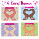 2 x Thigreact Valentines Day Gifts for Kids - Personalized Name Bracelet Making Kit - Valentine Gift Exchange for Boys Girls Toddlers Class Classroom School Party Favors