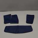 NICETOWN Strong Magnetic Curtain Tie Outdoor Elegant Decorative Tie Modern Curtain Solid Color Tie Drape (Navy Blue, 11.8 X 4 Inches, Set of 4)