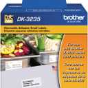 Brother Printer Die Cut Removable Adhesive Small Labels (DK3235), White