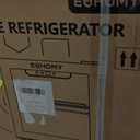 EUHOMY 48 Can Beverage Refrigerator cooler-Mini Fridge Glass Door for Beer Drinks Wines, Countertop Beverage Fridge with Adjustable Shelves Blue LED for Home/Office/Dorm/Bar, 1.3 cu.ft