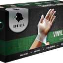 GORILLA SUPPLY Disposable Heavy Duty Vinyl Gloves Latex & Powder Free, BPA Free Food Safe, 100, 300, 1000, S, M, L, XL