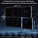 JBER Acoustic Panels, Self-Adhesive Soundproof Wall Art Painting with Fiber Optic Starlight flashes(Design Originals), Celling Decoration Noise Proof For Studio, Office, Home, Starry Sky, 7248", 6Pcs