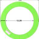LANGXUN Universal Trampoline Repalcement Safety Pad, 8ft 10ft 12ft 14ft 15ft 16ft Waterproof Surround Spring Foam Cover for Round Frame