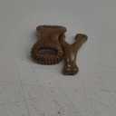 Benebone 2 Count (Pack of 1) Wishbone/Dental Durable Dog Chew Toys, Real Bacon, Made in USA, Small