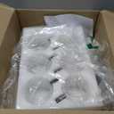 12 PACK Premium Glass Coffee Mugs with Handle, 12 OZ Classic Vertical Stripes Glass Coffee Cups, Transparent Tea Cup for Hot/Cold Beverages, Glassware Set for Americano, Latte, Cappuccino