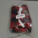 KYEESE Dog Coat Waterproof Dogs Jacket with Fleece Lined Soft Pet Sweater for Cold Weather Windproof Dog Coats for Small Dogs Thick Pets Clothes with Pocket Warm Pet Winter Puffer Coat with Leash Hole (Large, 12#Red Plaid)