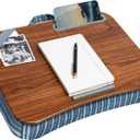 LAPGEAR Designer Lap Desk 2-Pack with Storage Basket, Phone Slot & Device Ledge Arrow Stripes Fits Laptops up to 15.6" Style No. 70411