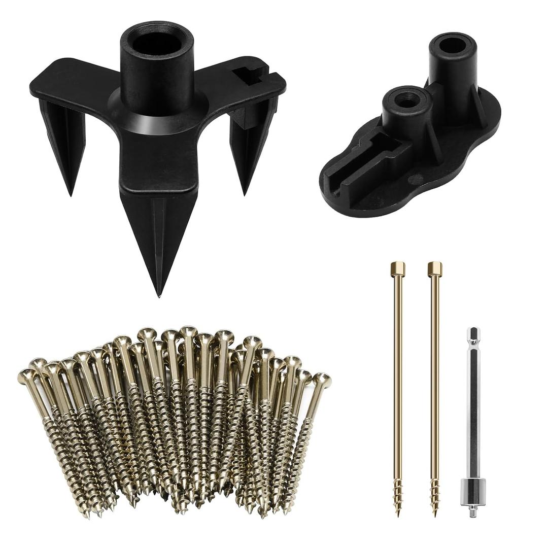 Squeaky Floor Repair Kit, Includes 5 Auxiliary Tools & 50 Screws, Floor Squeak Repair Kit for Wood Floors, Carpet, Hardwood, Vinyl, and Linoleum Floors