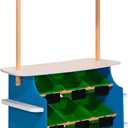 Melissa & Doug Wooden Grocery Store and Lemonade Stand - Reversible Awning, 9 Bins, Chalkboards