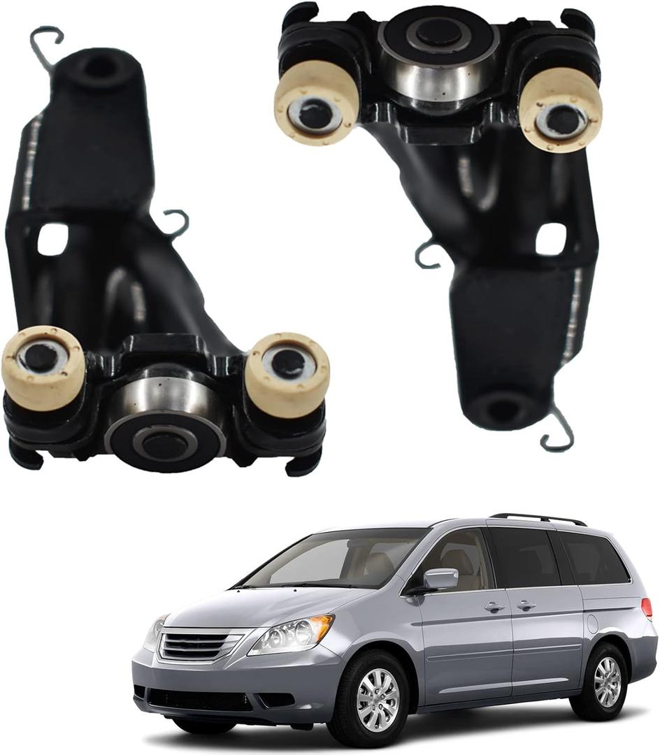 1 Pair Sliding Door Rollers Hinge Assembly Set Left Right Side Replacement for 2005-2010 Odyssey EX EX-L Touring 924-128 924-129 72561-SHJ-A21 72521-SHJ-A21
