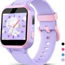 meoonley Kids Smart Watch with Puzzle Games HD Touch Screen Camera Video Music Player Pedometer Alarm Clock Flashlight Fashion Kids Smartwatch Gift for 6-13 Year Old Boys Girls Toys