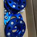 Orion Motor Tech Hub Centric 5x114.3 Wheel Spacers, 1" Blue Wheel Spacers with M12x1.5 Studs Compatible with Honda Accord Honda Civic Honda CRV Acura RSX Acura TL, 64.1mm Bore Wheel Spacer Kit, 4pcs