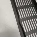 PATIKIL 31.5 x 3.2 Inch Door Air Vent Cover, Aluminum Grille Ventilation Cover Louvered with Mounting Screws for Cabinet Wardrobe Door, Black