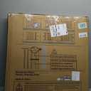 Cumbor 29.7-54.2" Wide Baby Gate for Stairs, Mom's Choice Awards Winner-Self Closing Dog Gate Indoor for Doorways, No Drilling Pressure Mounted Pet Gates for Kids, Easy Walk Through Safety Gate, Brown