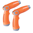 YAMATIC Garden Hose Nozzle with High Pressure Jet, Water Spray Nozzle with Thumb Control On Off Valve for Watering Garden, Washing Cars, and Showering Pets - ABS Comfortable Anti-slip Grip, 2PCS