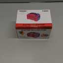 IDAODAN Electric Balloon Pump, Portable Electric Balloon Blower Machine Balloon Air Pump Dual Nozzle Rose Red 110V 600W Balloon Inflator for Party Decorations